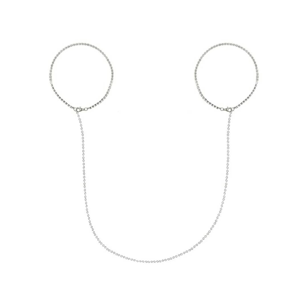 Silberne Handschellen