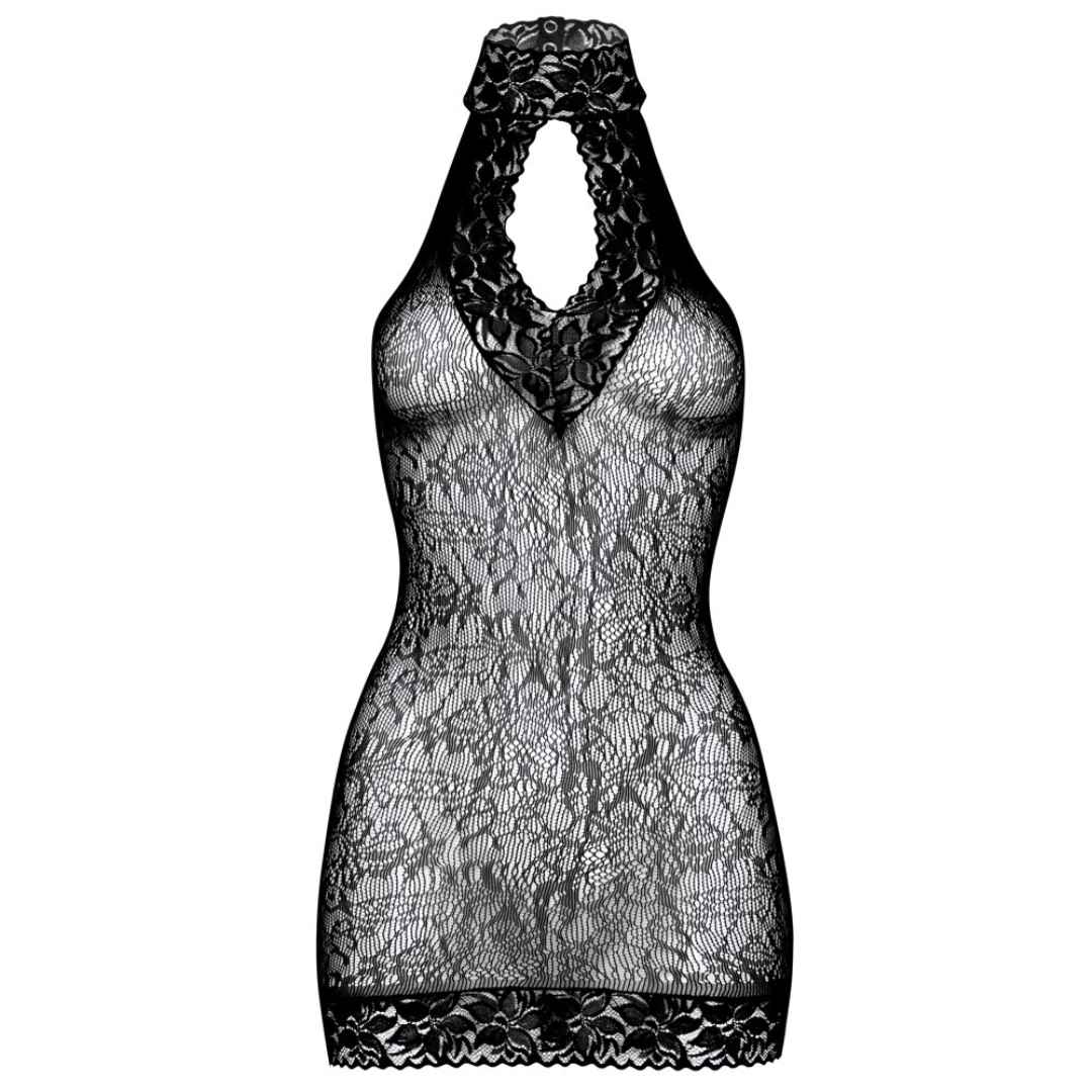 Neckholder Mini-Kleid „Captivate“ mit offenem Po