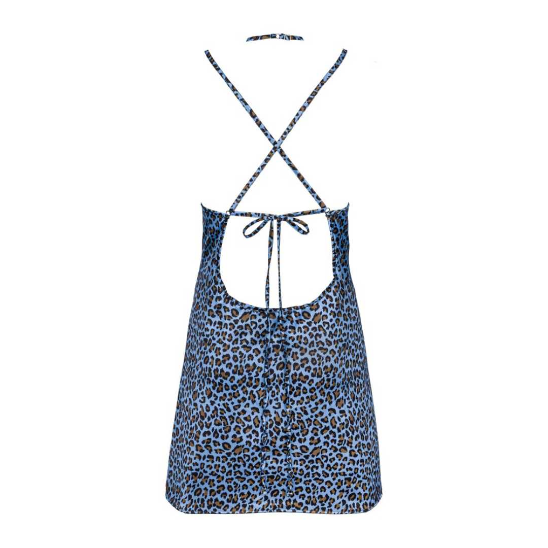 Dessouskleid mit Leopardenprint 