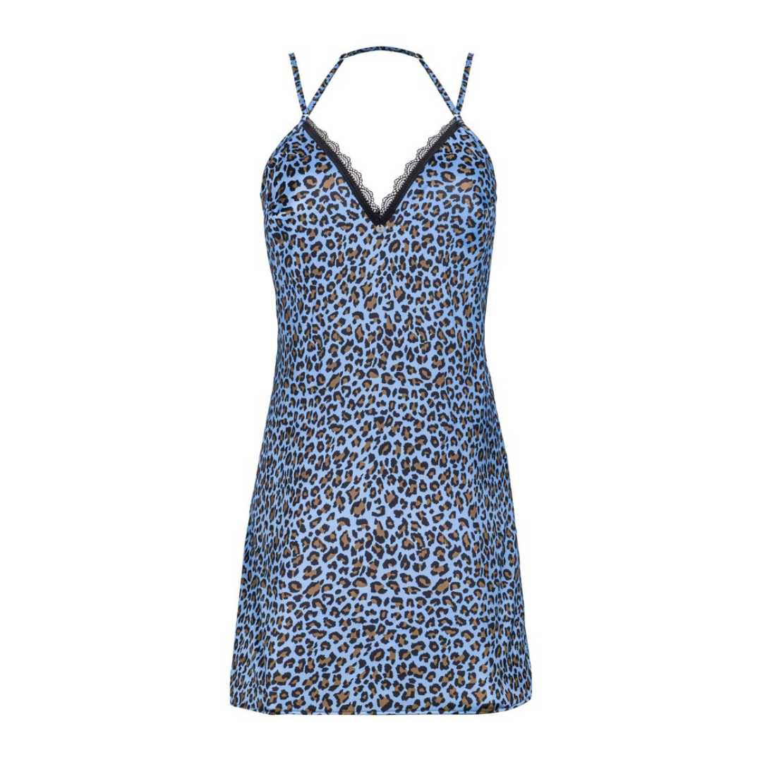 Dessouskleid mit Leopardenprint 