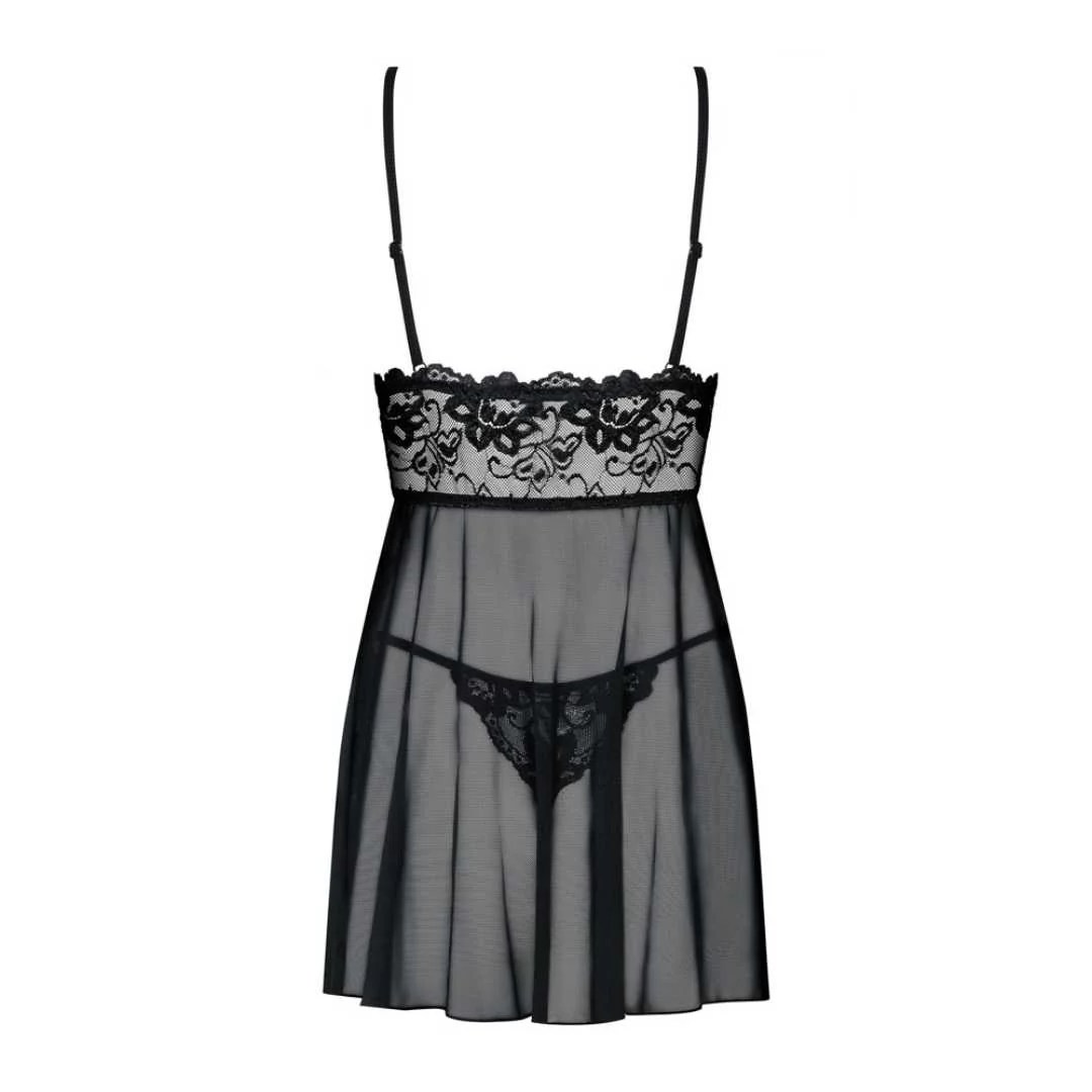 Babydoll mit zarter Spitze