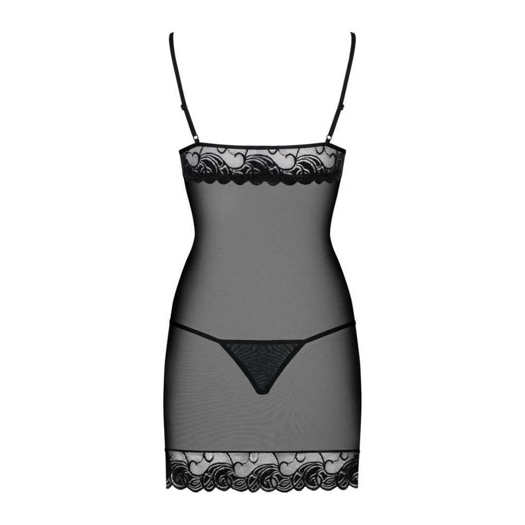 Negligé plus String „Wonderia“ mit stylischen Riemchen