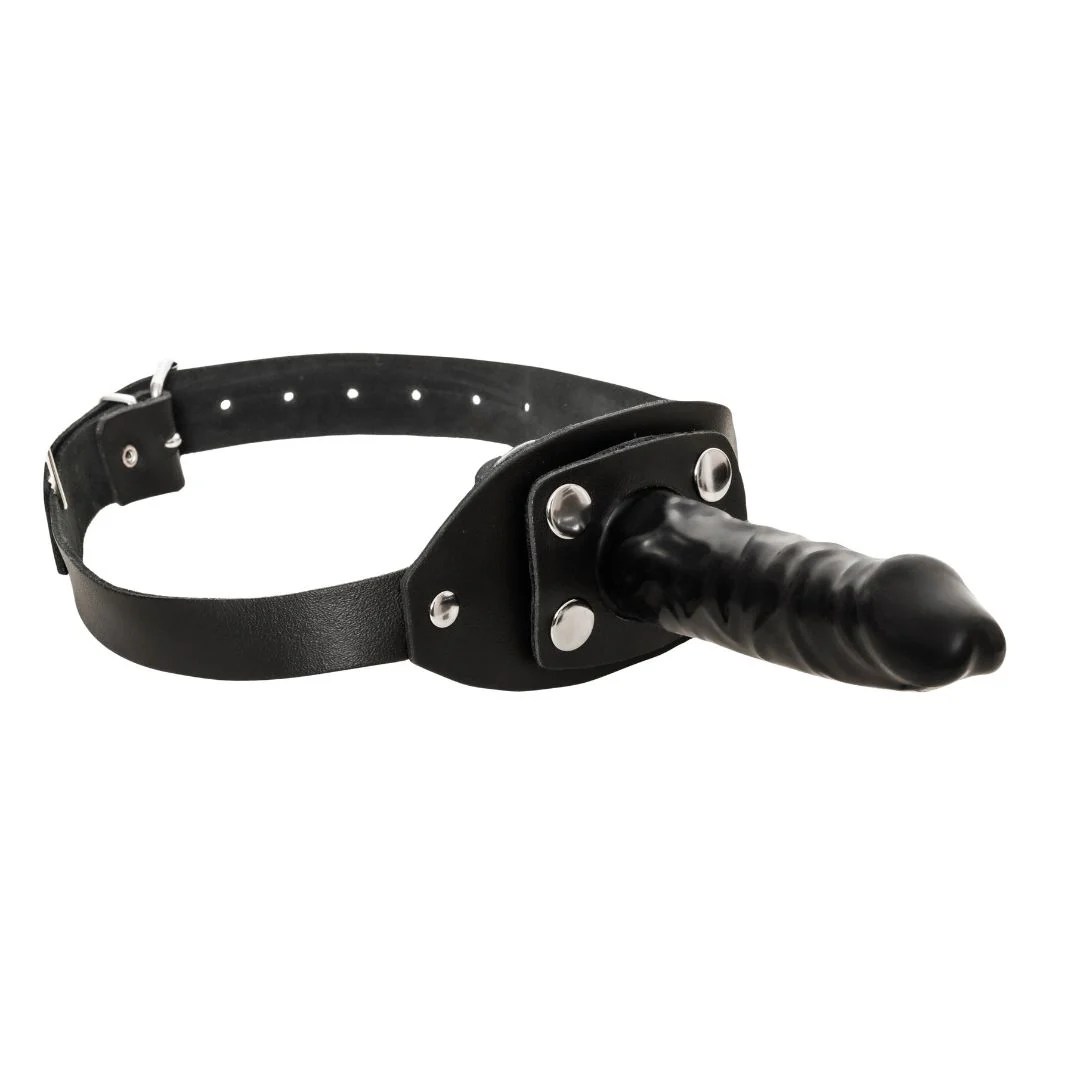 Leder-Knebel in Penisoptik