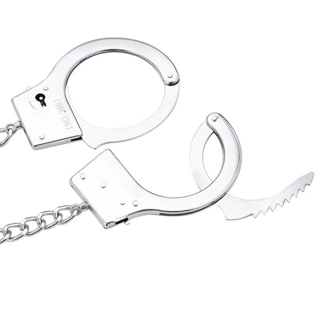 Handschellen mit Kette und Analplug