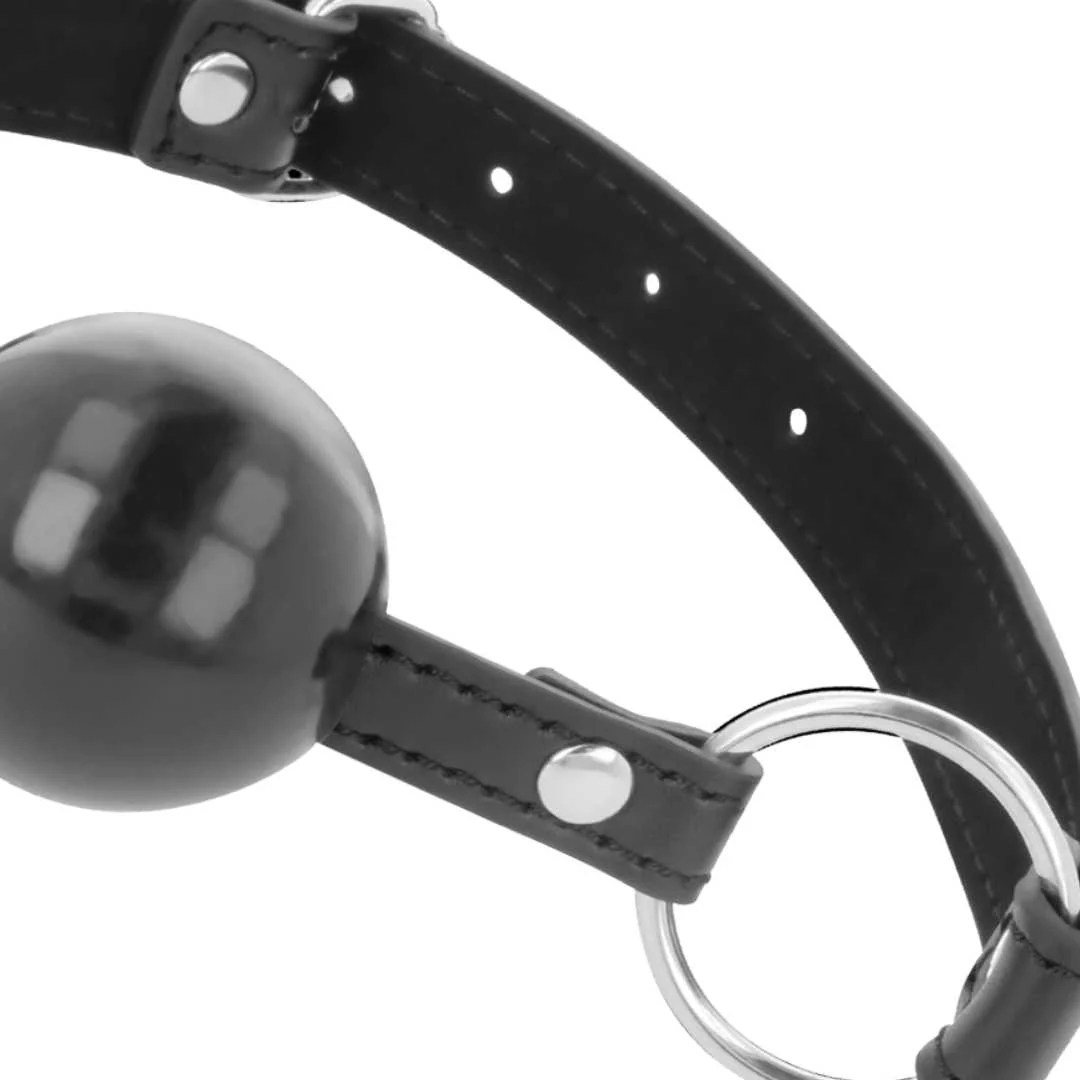 Ballknebel mit benähten Riemen