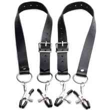 Labia-Spreizriemen mit Klemmen Labia-Spreizriemen mit Klemmen