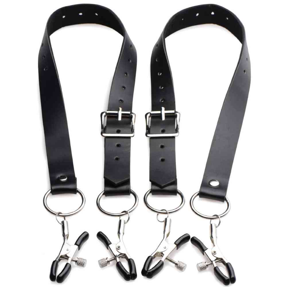 Labia-Spreizriemen mit Klemmen