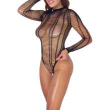 Langarm-Body Ouvert in Bänder-Optik Langarm-Body Ouvert in Bänder-Optik