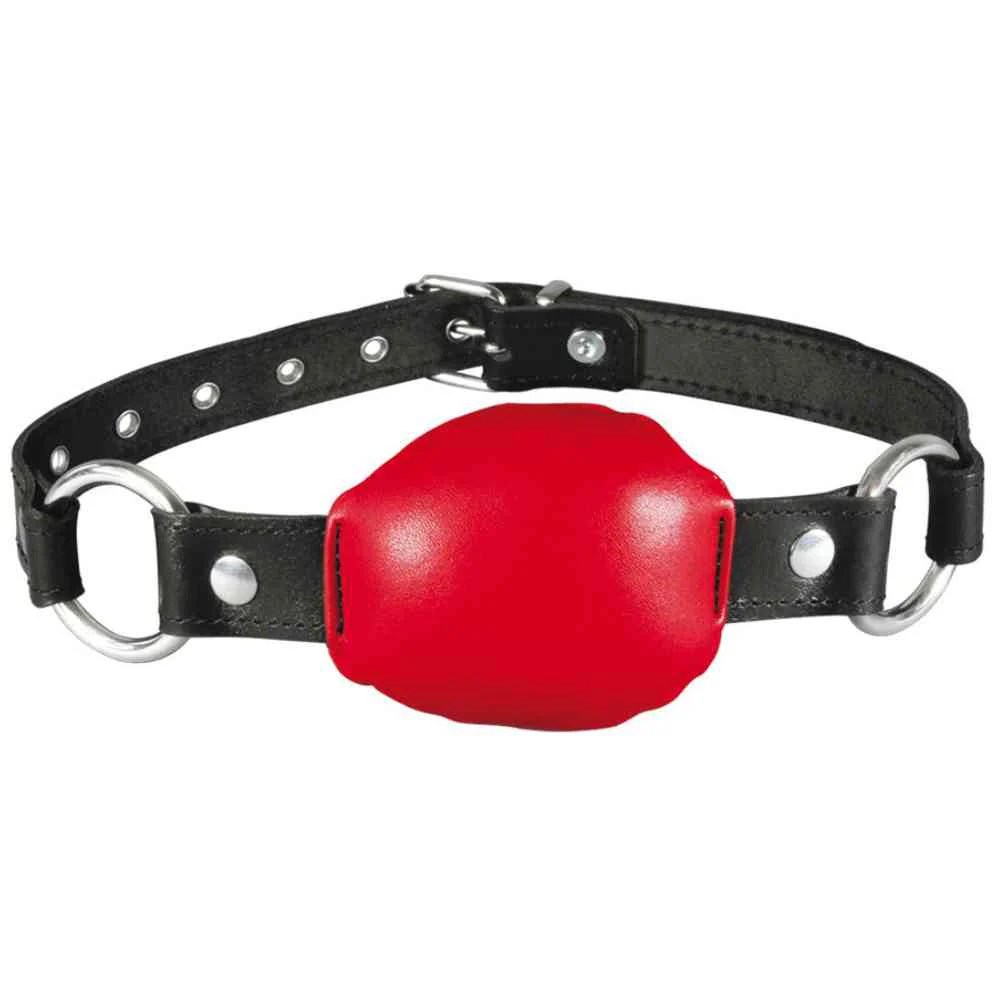 Kurzes Leder-Mund-Knebelkissen