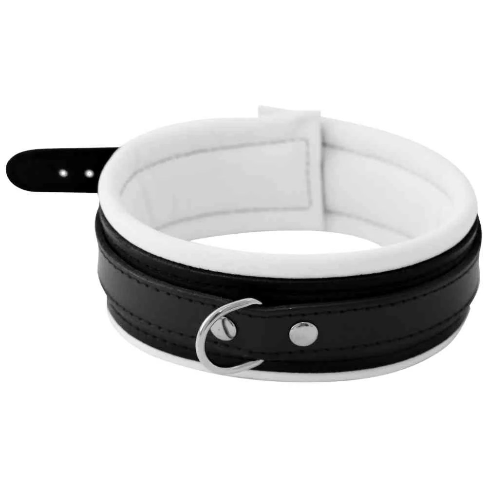 Leder-Halsfessel mit D-Ring