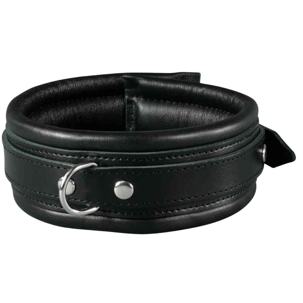 Leder-Halsfessel mit D-Ring