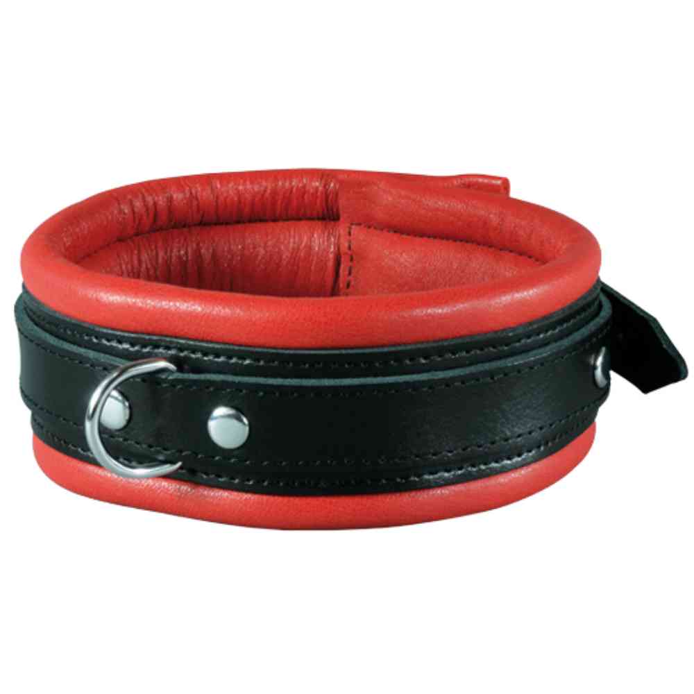 Leder-Halsfessel mit D-Ring