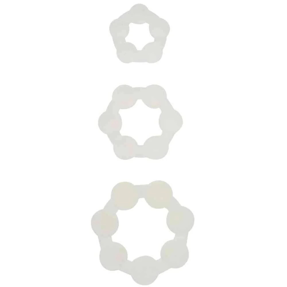 Penisringe mit Kugeln, 3er Set