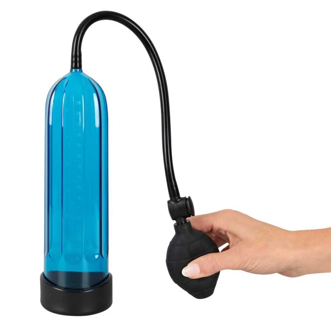 Penispumpe „Cool“ mit Mess-Skala und Pumpball