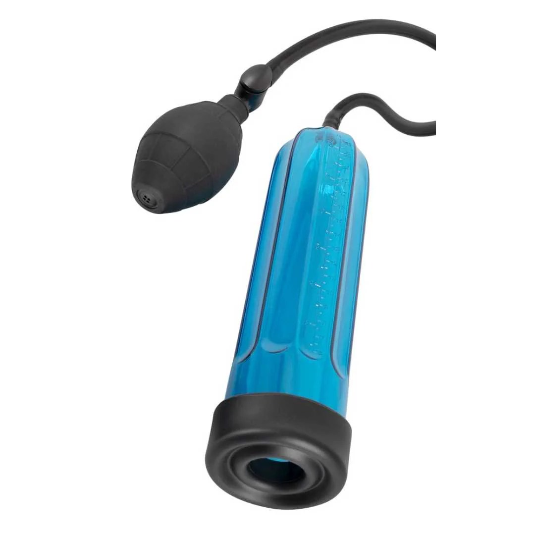 Penispumpe „Cool“ mit Mess-Skala und Pumpball