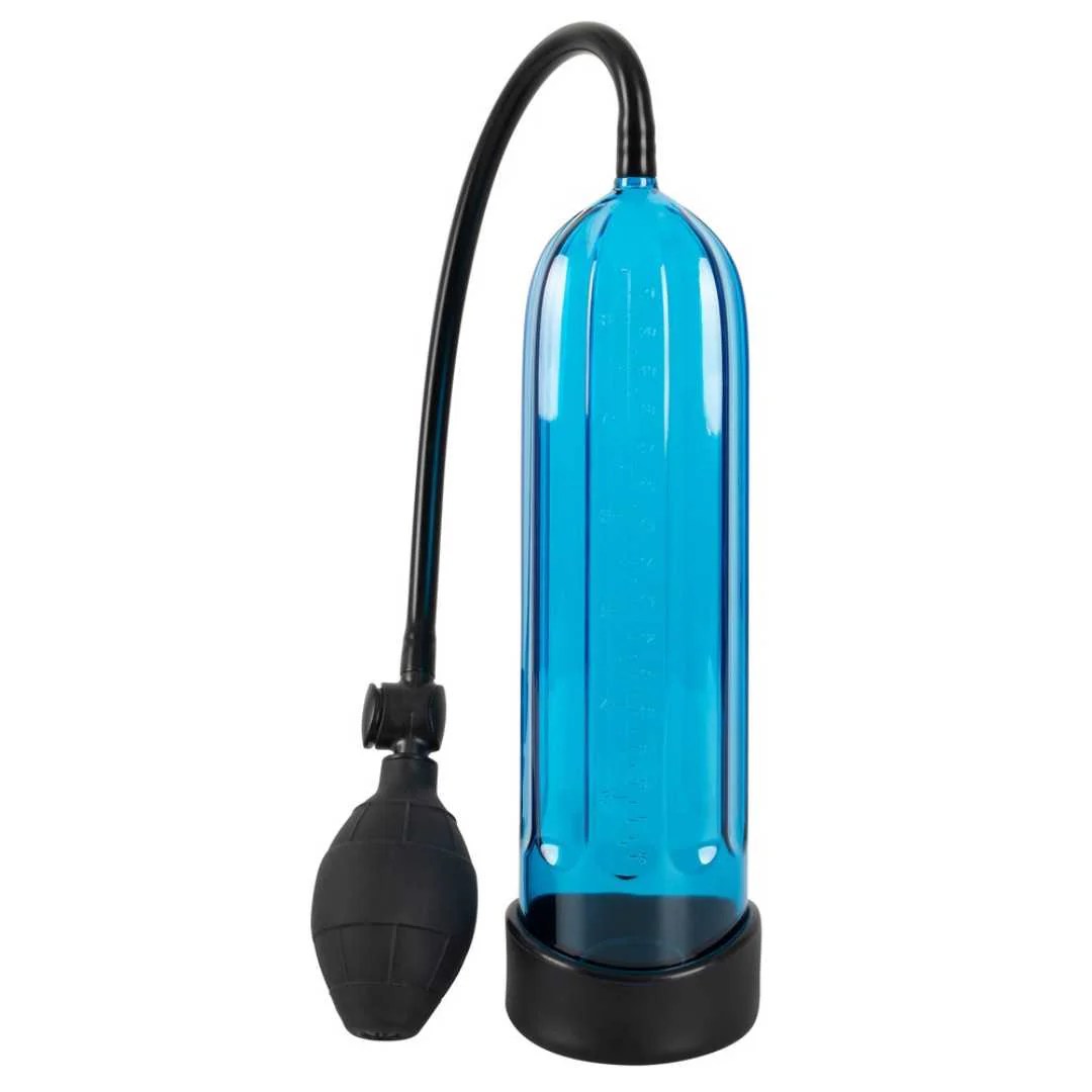Penispumpe „Cool“ mit Mess-Skala und Pumpball