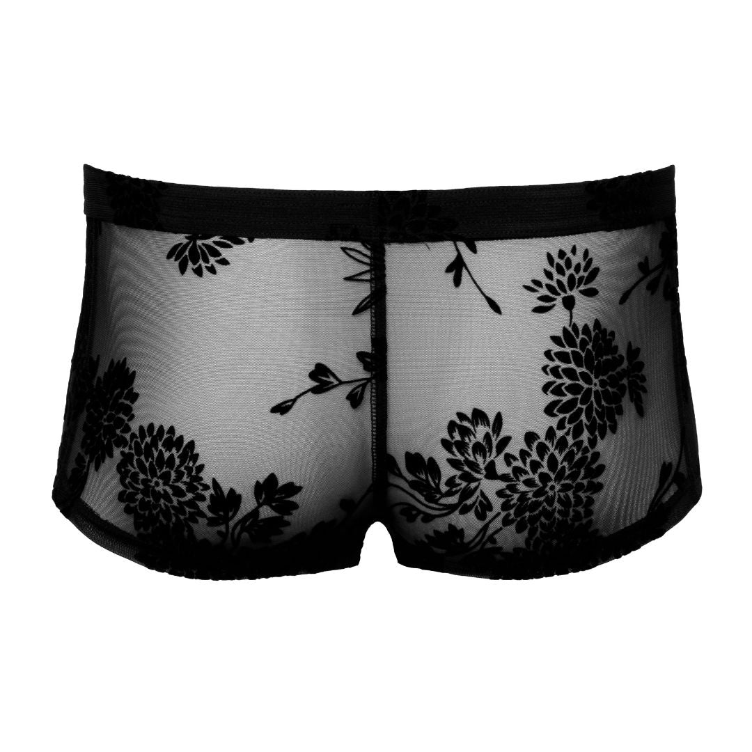 Pants mit Paradies-Samtflockprint
