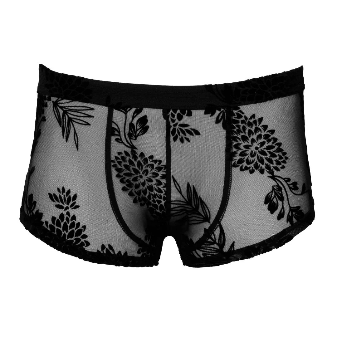 Pants mit Paradies-Samtflockprint