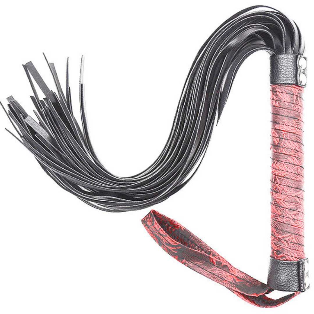 Flogger in rot-schwarzer Optik