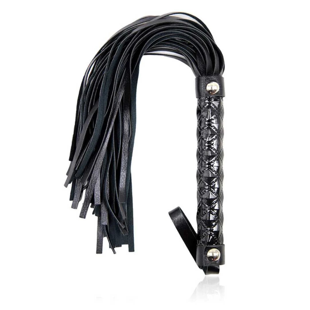 Flogger mit Diamantmuster Griff