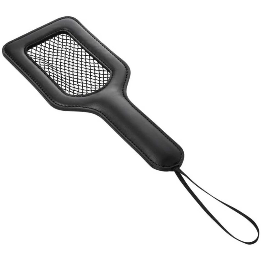 Paddel mit Fischnetz