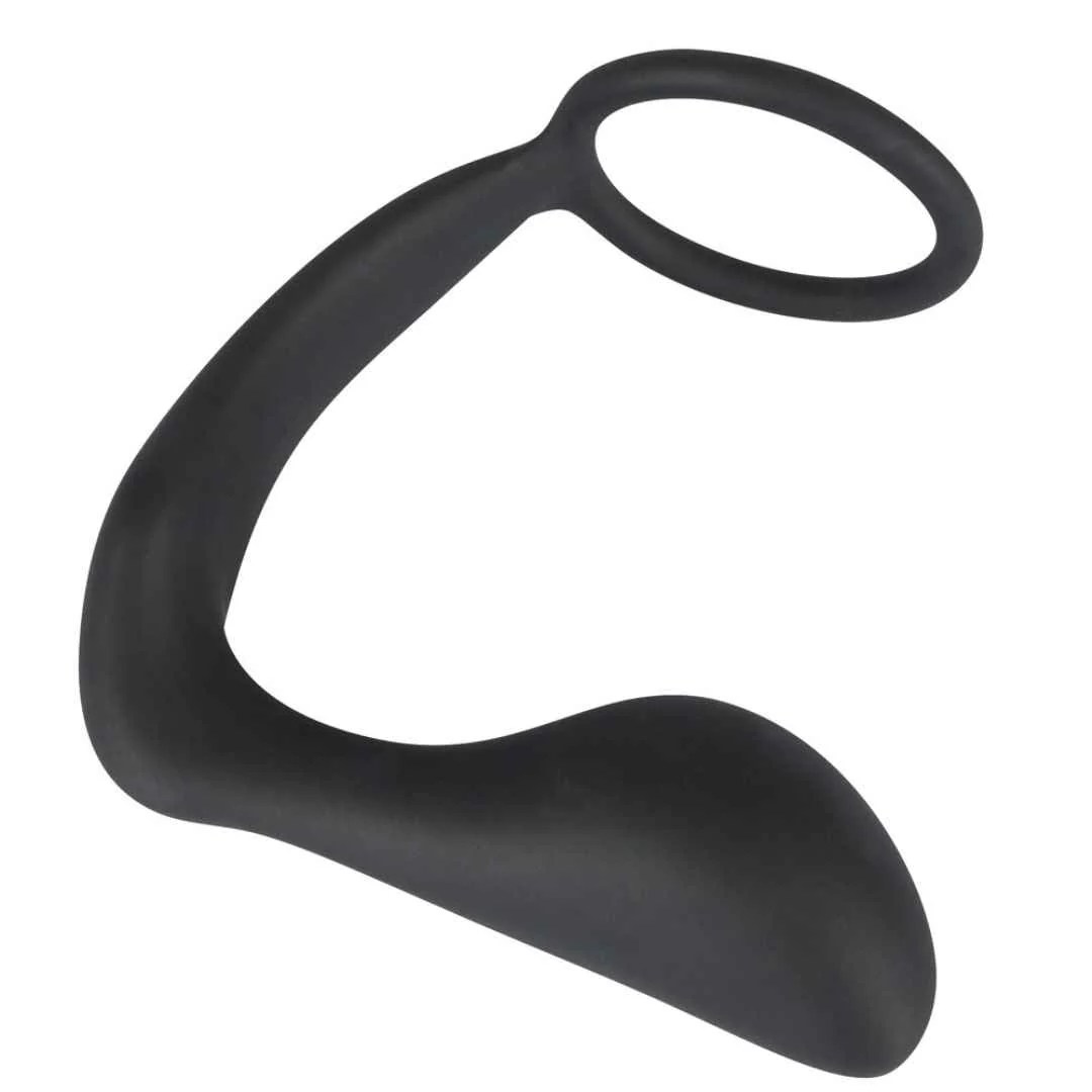 Penis-/Hodenring mit Analplug 