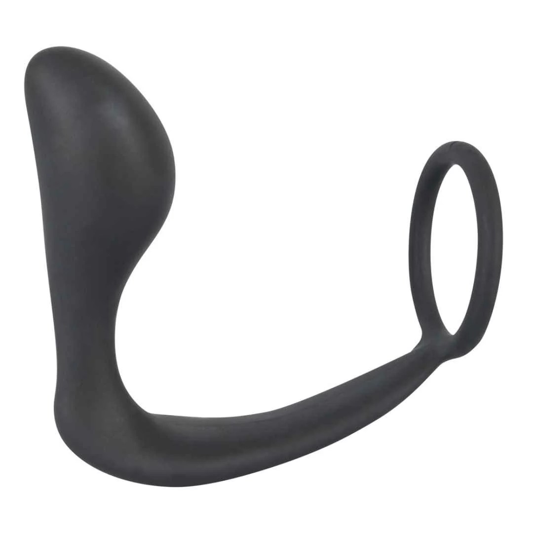 Penis-/Hodenring mit Analplug 