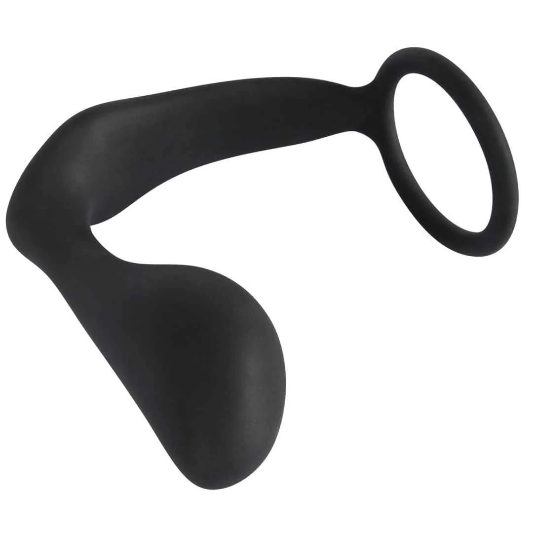 Penis-/Hodenring mit Analplug 