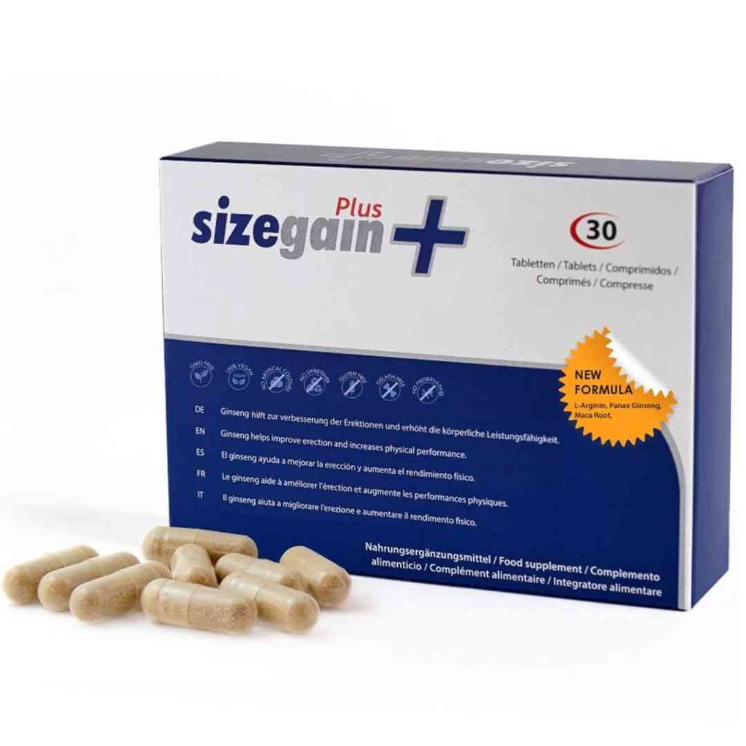 Kapseln "SizeGain Plus" für Penis Vergrößerung