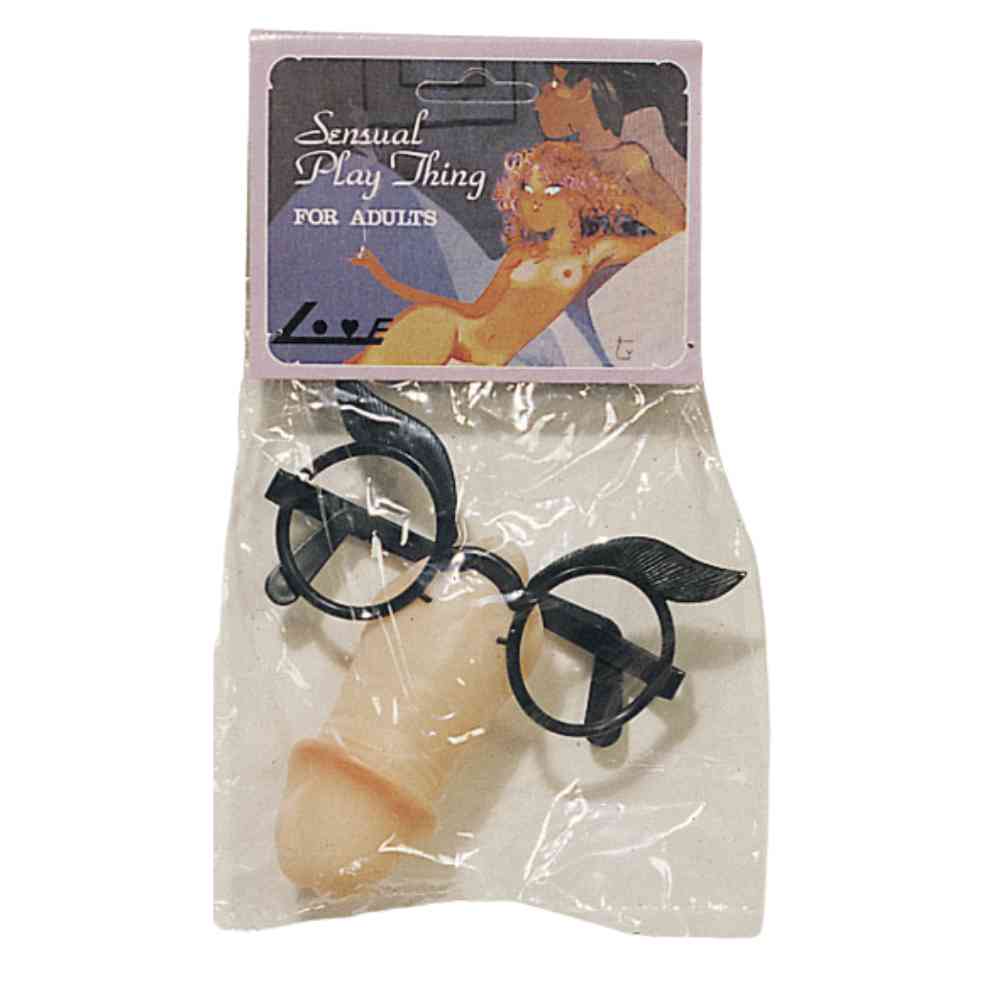 Scherzbrille mit Penisnase
