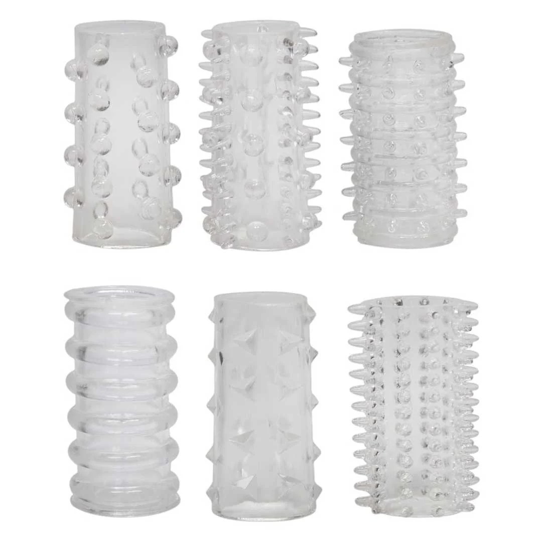 Penismanschettenset „Red Roses“, 6-teilig