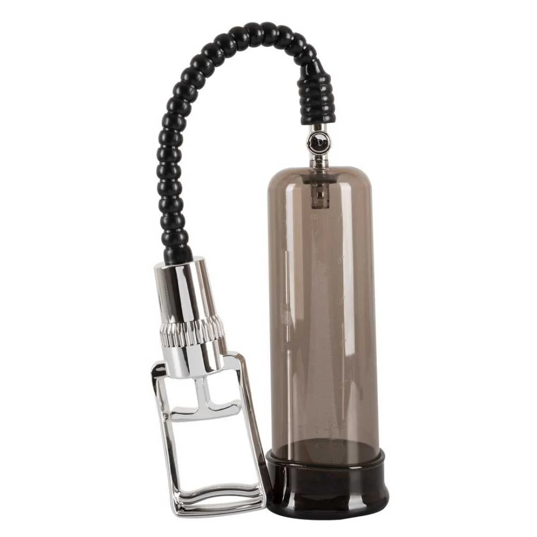 Penispumpe „Chrome Line“ mit Mess-Skala