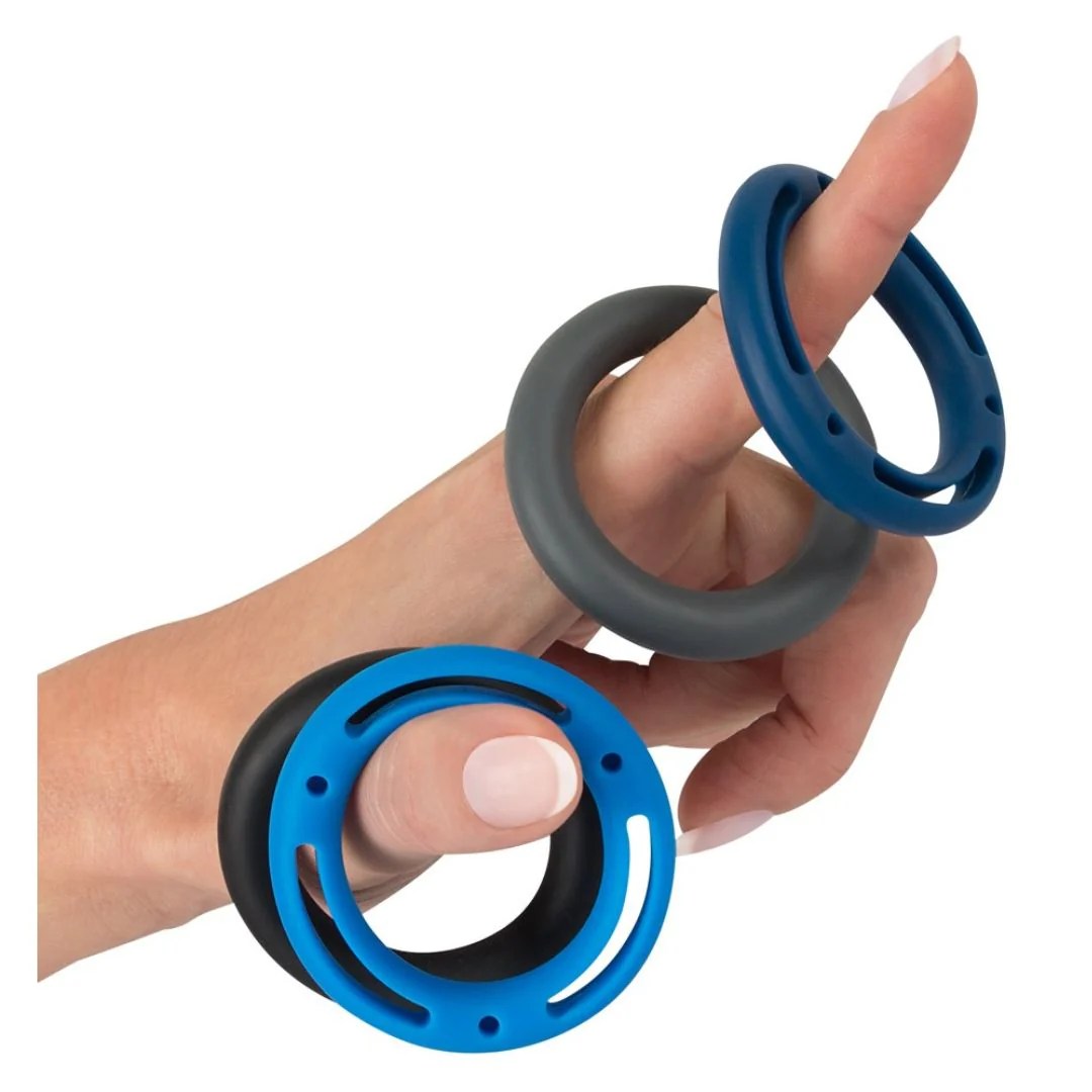 Penisring-Set aus Silikon, 2-teilig