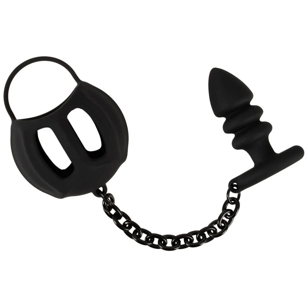 Hodenkäfig mit Analplug