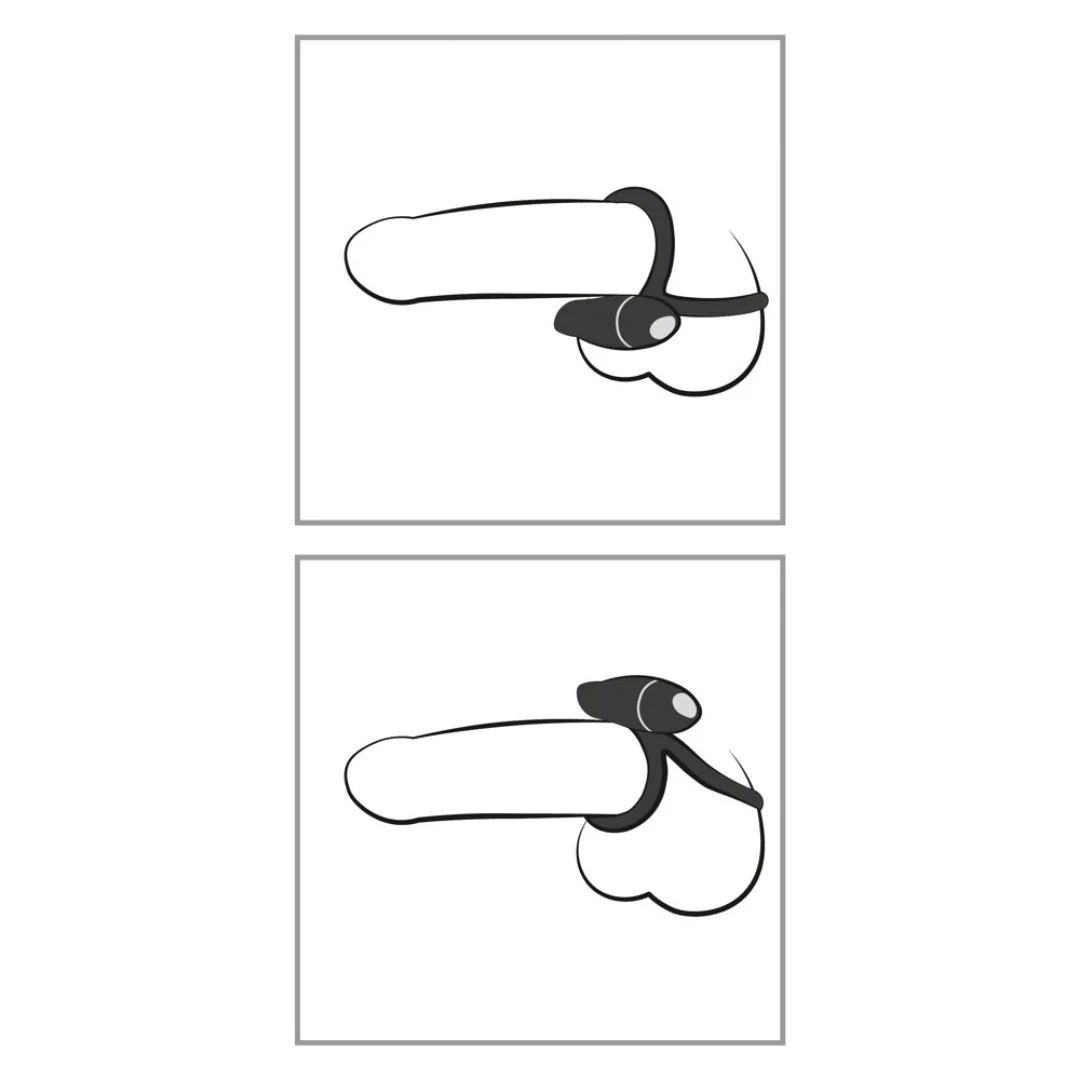 Penisring „Vibrating Cock Ring“ mit Hodenring