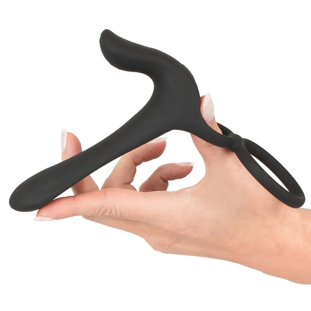 Paarvibrator „Couple%27s Vibrator“ mit Penis-/Hodenring und Klitorisstimulator