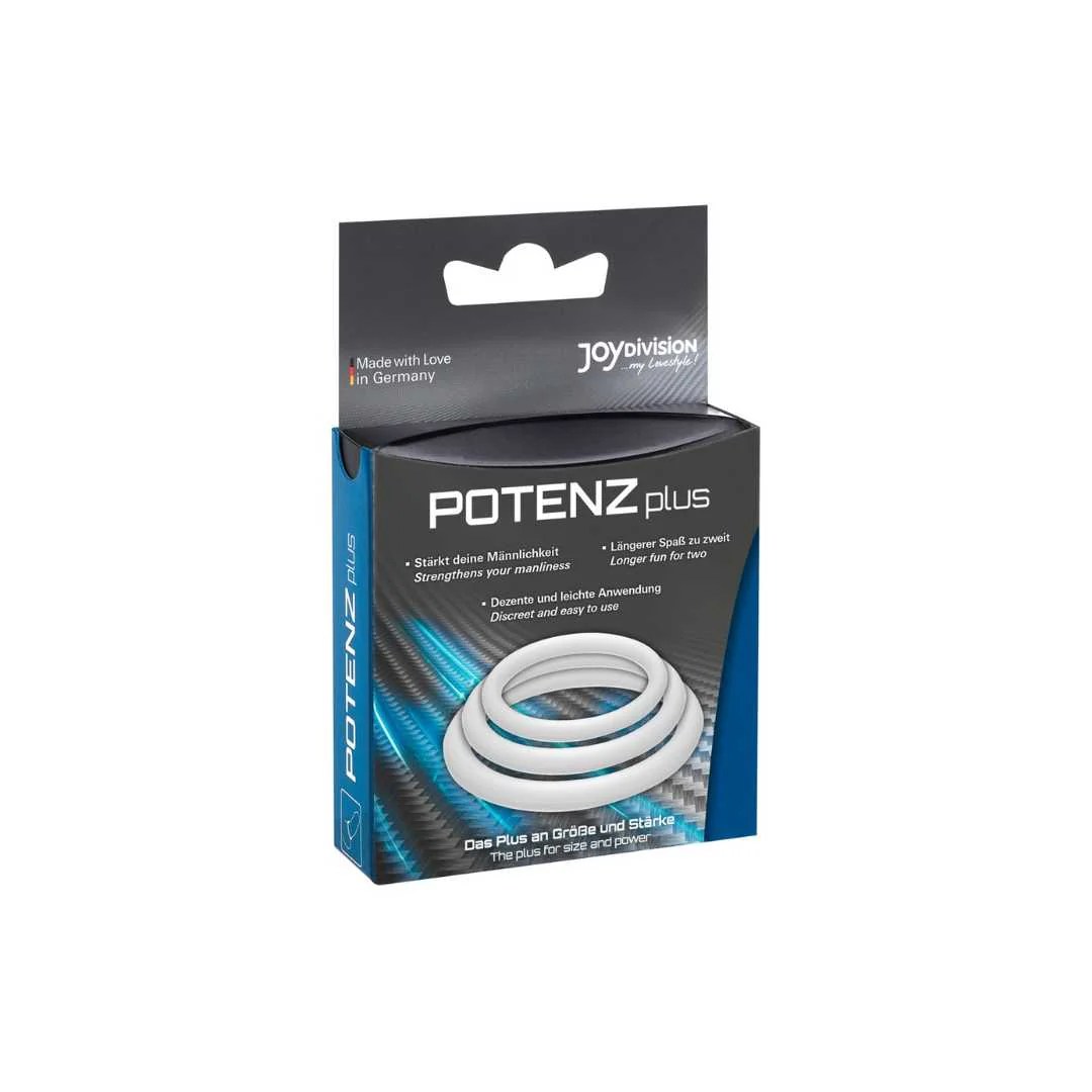 Penisring-Set „Potenz Plus“, 3-teilig