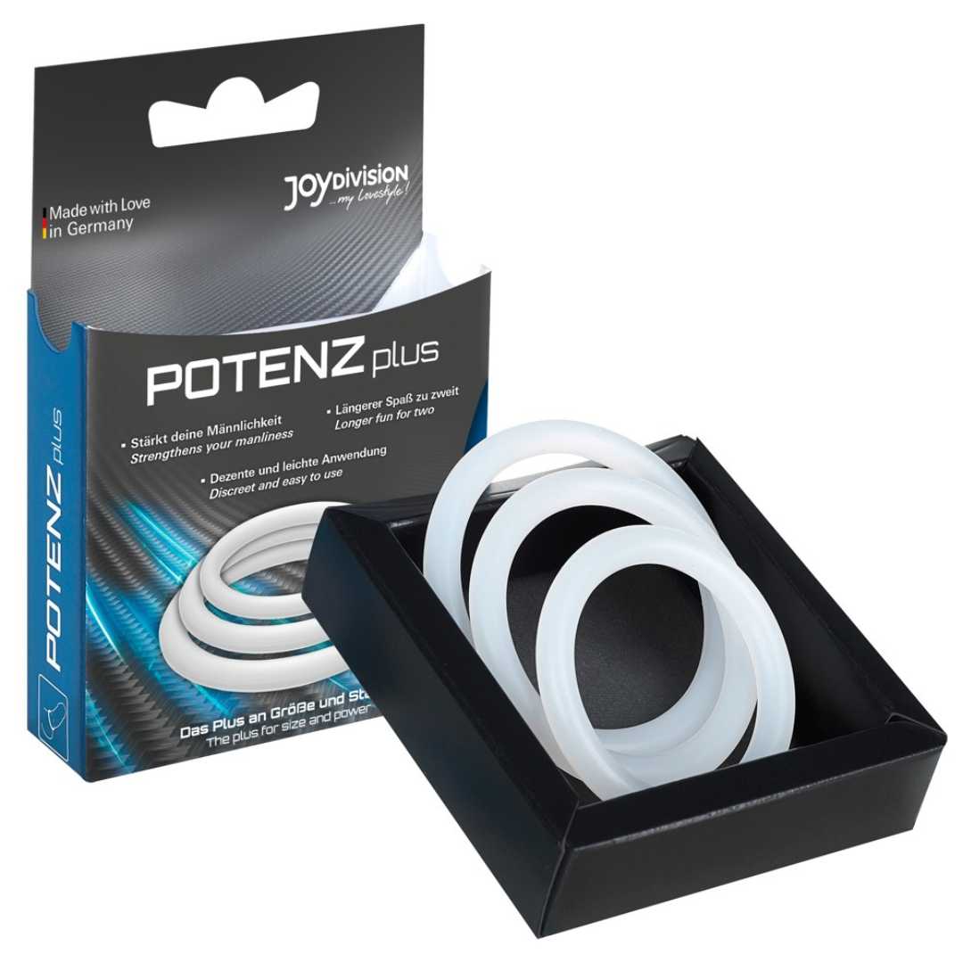 Penisring-Set „Potenz Plus“, 3-teilig