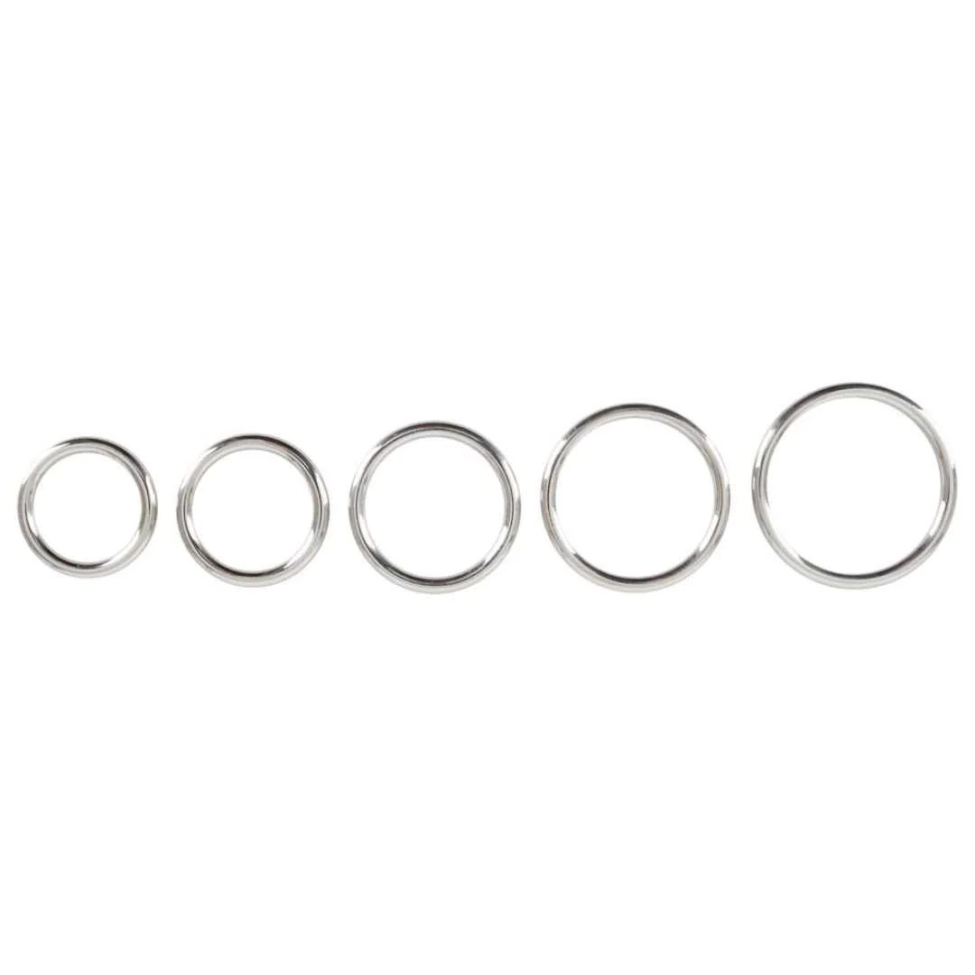 Metall-Penisringe-Set, 5-teilig