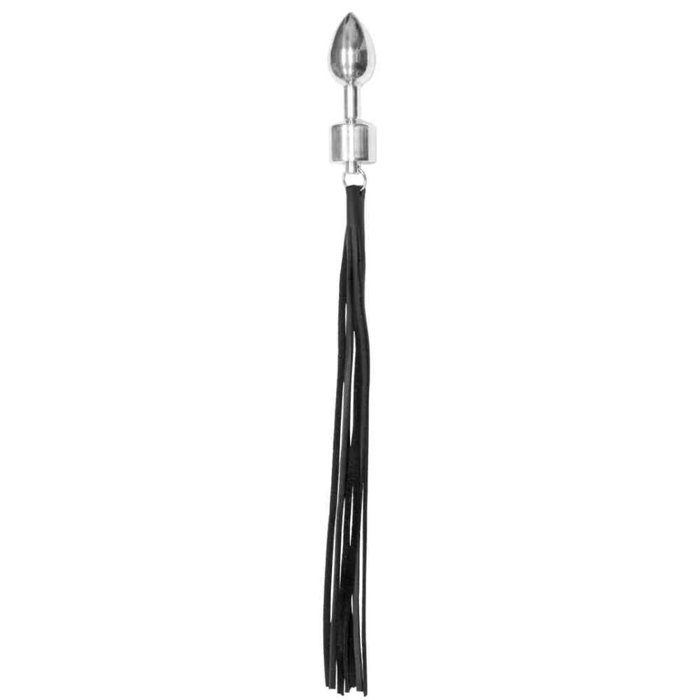Alu-Plug mit Lederpeitsche