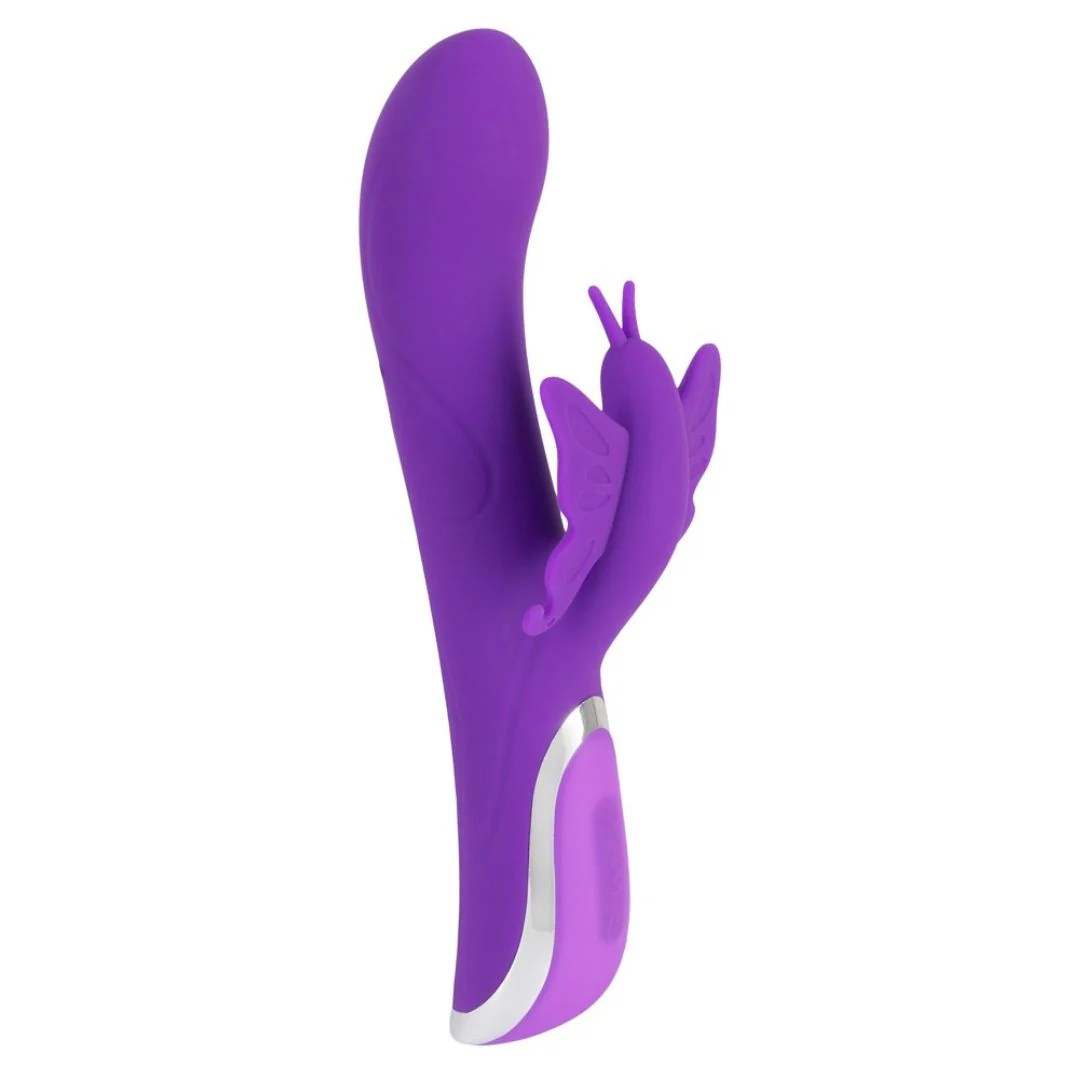 Rabbitvibrator mit Schmetterling-Klitorisreizer