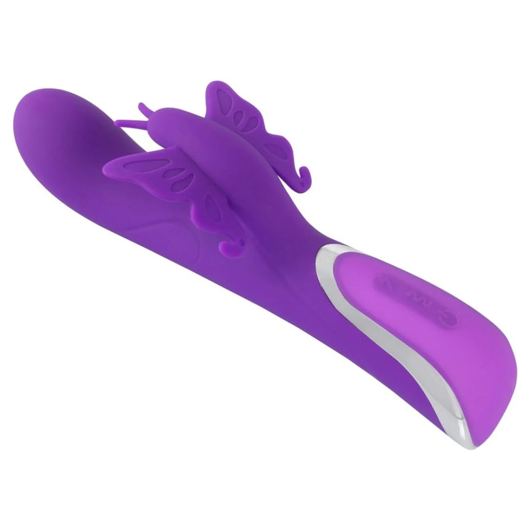 Rabbitvibrator mit Schmetterling-Klitorisreizer