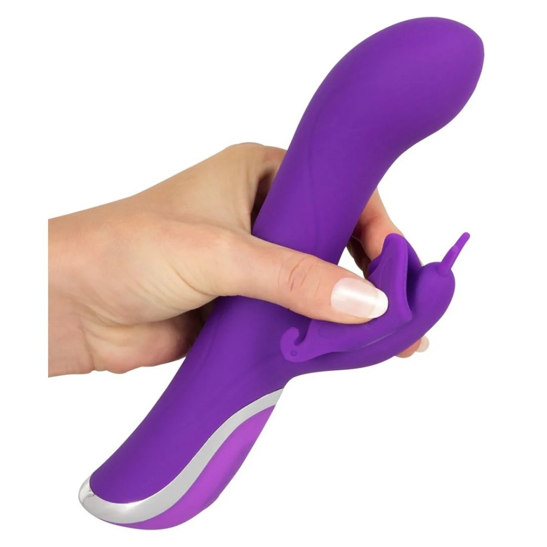 Rabbitvibrator mit Schmetterling-Klitorisreizer