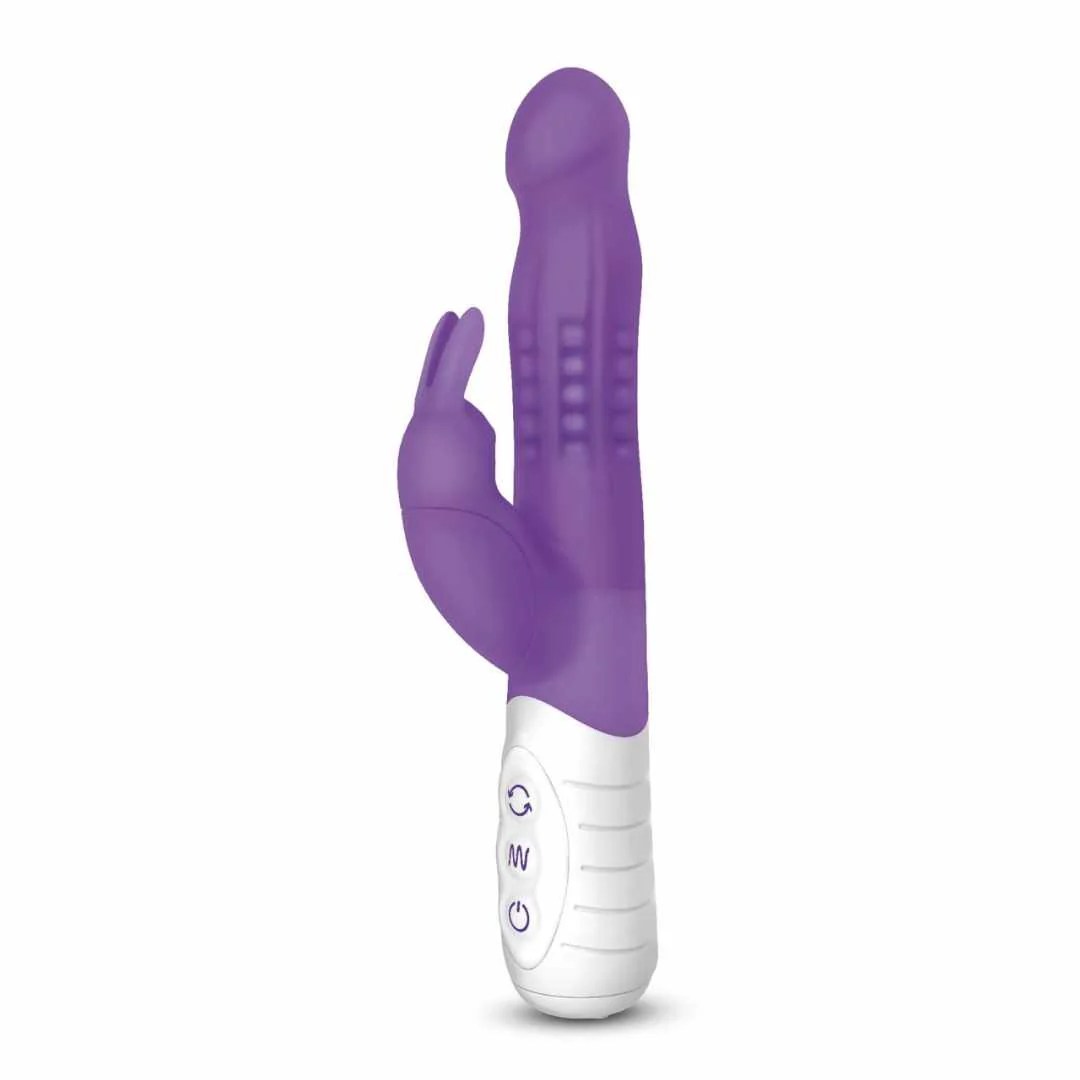 Rabbitvibrator „Slim shaft with rotating beads“