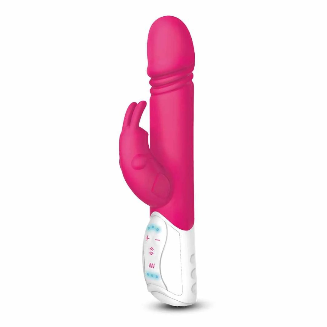 Rabbitvibrator „Thrusting Rabbit with throbbing shaft“