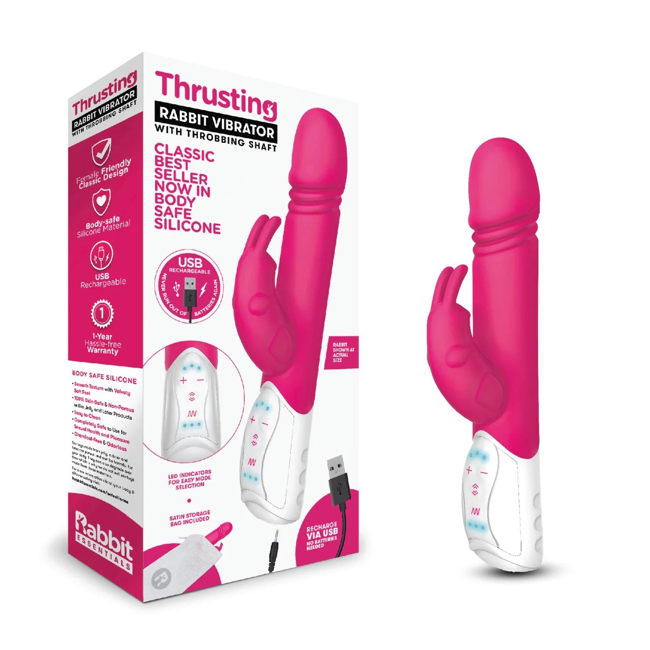 Rabbitvibrator „Thrusting Rabbit with throbbing shaft“