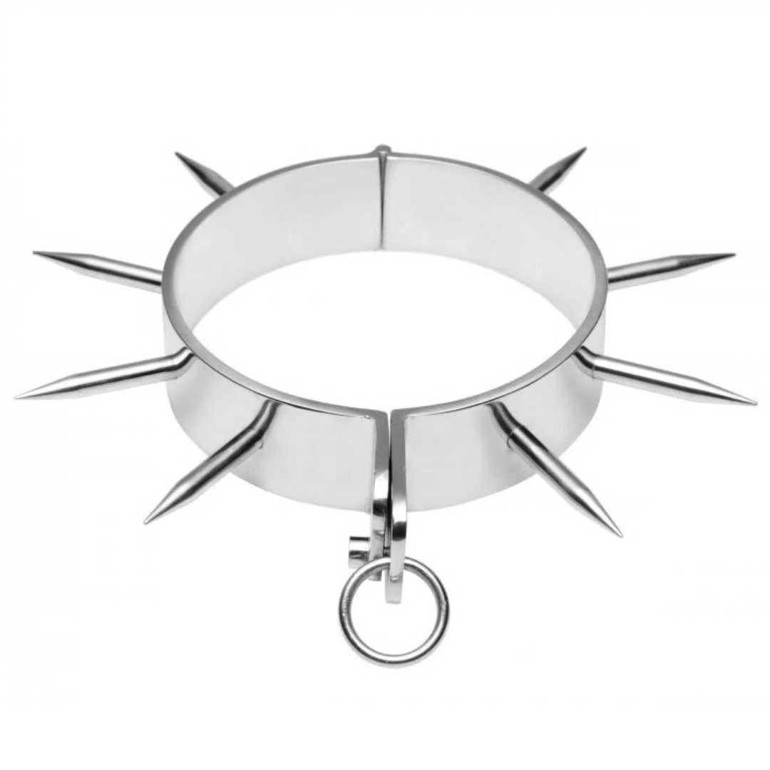 Edelstahl Halsband mit Spikes