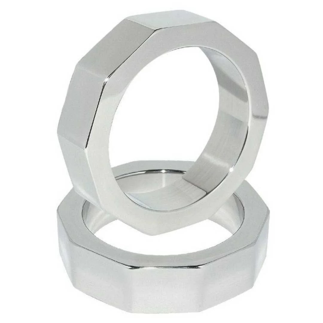 Penisring aus Edelstahl in Mutternform