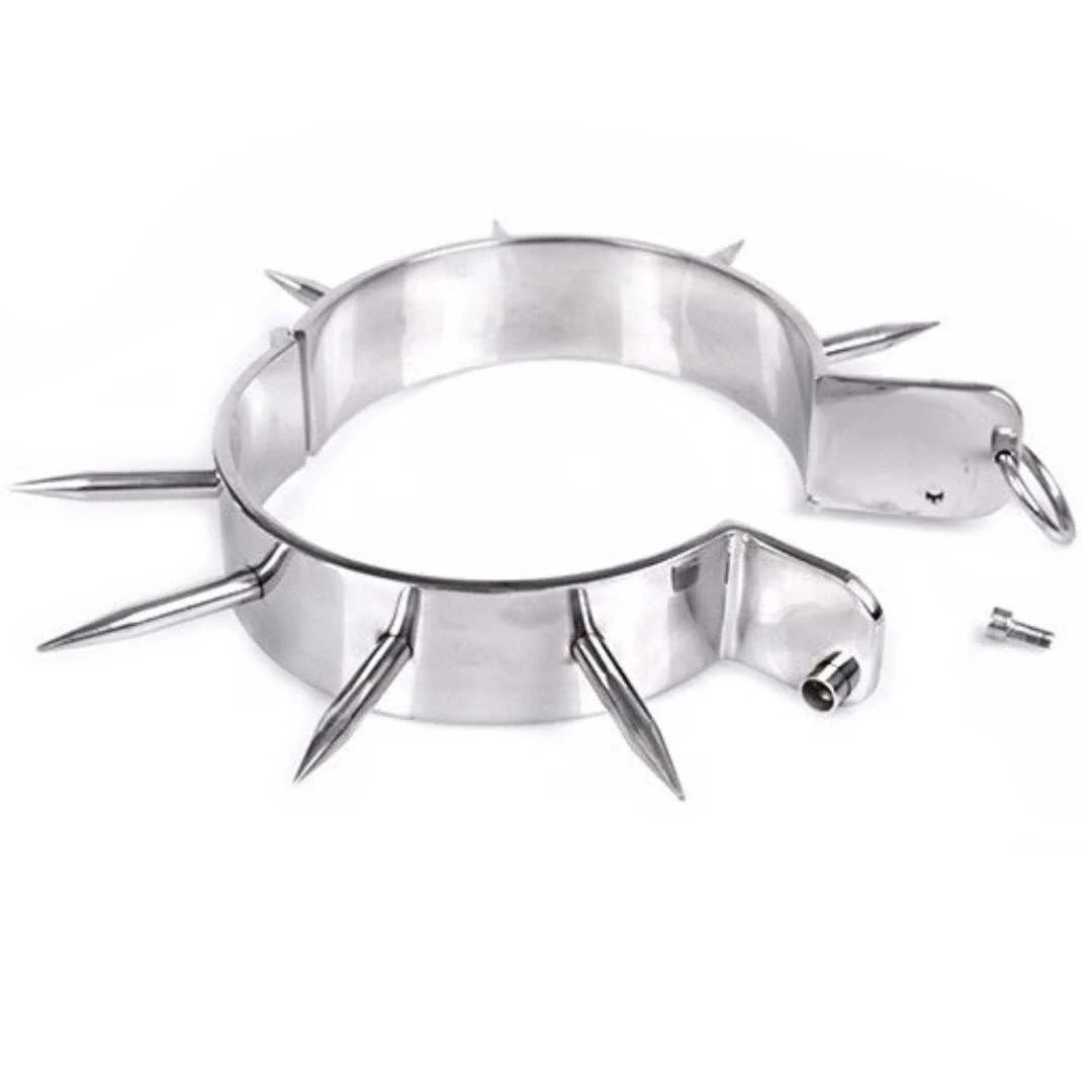 Edelstahl Halsband mit Spikes