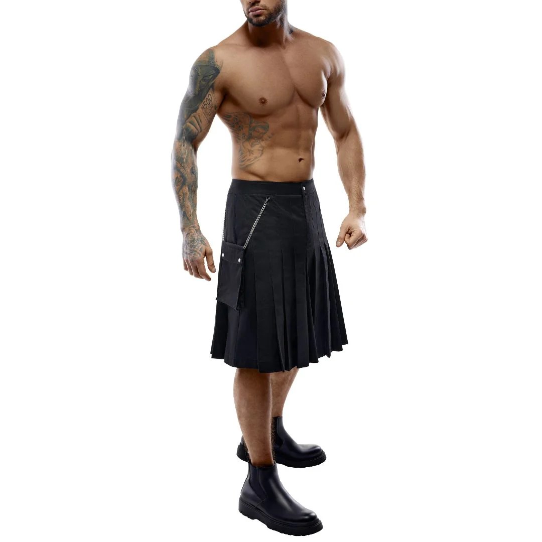 Herren-Kilt mit Klappentasche